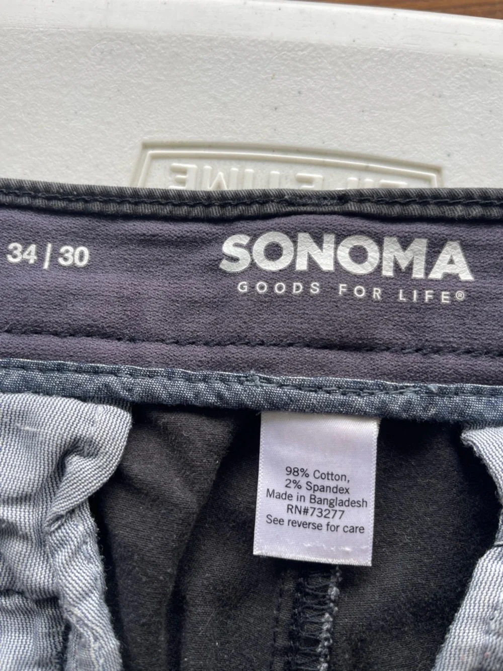 Sonoma Men's Casual Flexwear Pants in Charcoal Black 34/30 - Picture 6 of 13
